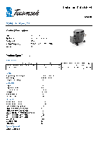 Compressori alternativi Tecumseh AEA3440YXD Scheda tecnica