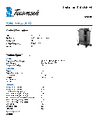 Compressori alternativi Tecumseh AJA5519EXC Scheda tecnica