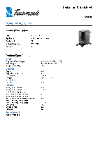 Compressori alternativi Tecumseh AKA8513EXV Scheda tecnica