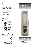 Dispositivo di terapia della luce Zadro SUN365 Manuale utente