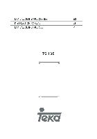 Frigoriferi Teka TS138 Manuale utente